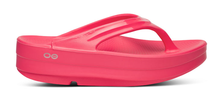 OOmega Recovery-Sandale Damen - neon berry